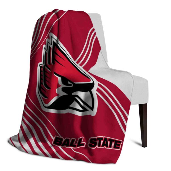 ball state cardinals diagonal stripes red blanket top rated