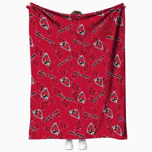 ball state cardinals diehard fans red blanket best selling