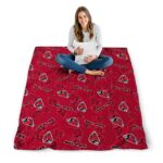 ball state cardinals diehard fans red blanket high quality
