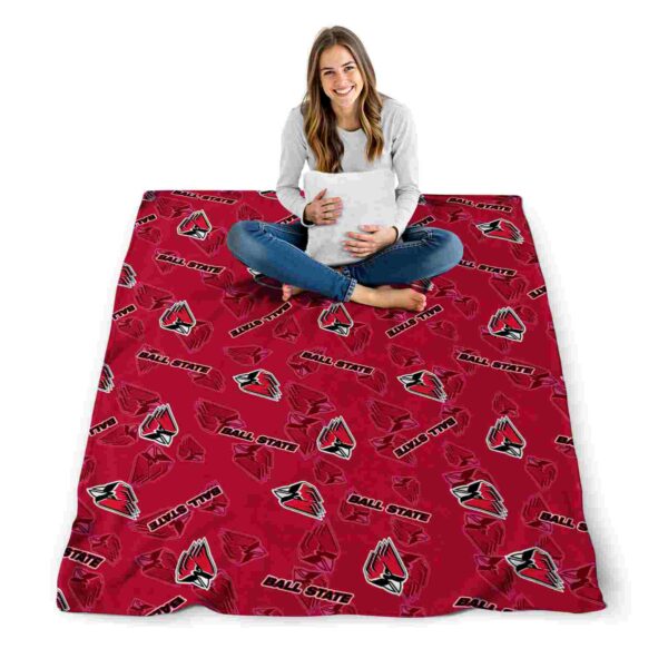 ball state cardinals diehard fans red blanket high quality
