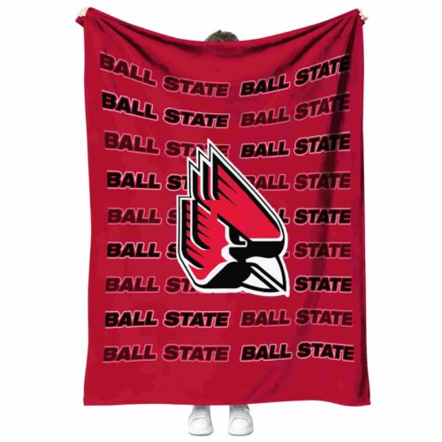 ball state cardinals fan pride red blanket best selling