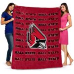 ball state cardinals fan pride red blanket fashion forward