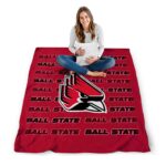ball state cardinals fan pride red blanket high quality