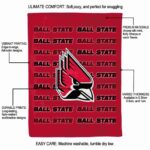 ball state cardinals fan pride red blanket new arrival