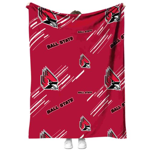 ball state cardinals fan spirit red blanket best selling