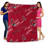ball state cardinals fan spirit red blanket fashion forward