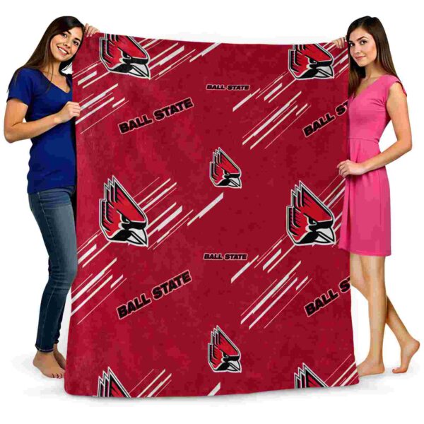ball state cardinals fan spirit red blanket fashion forward