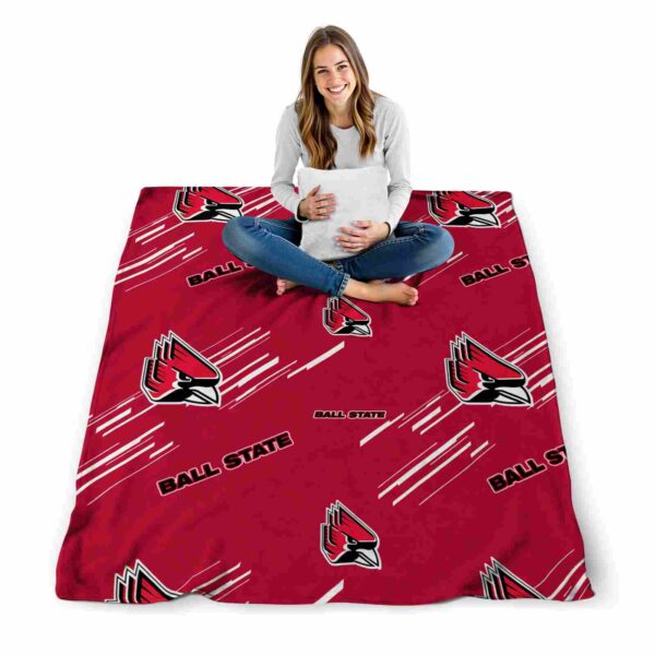 ball state cardinals fan spirit red blanket high quality