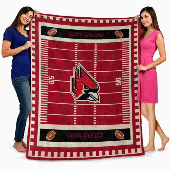 ball state cardinals football field red blanket fashion forward