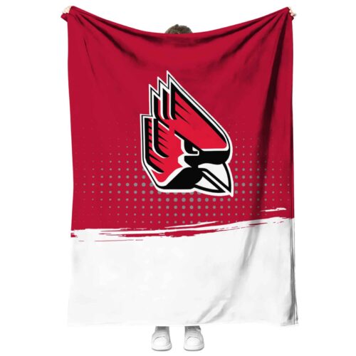 ball state cardinals gradient dots red blanket best selling