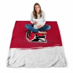 ball state cardinals gradient dots red blanket high quality