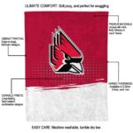 ball state cardinals gradient dots red blanket new arrival