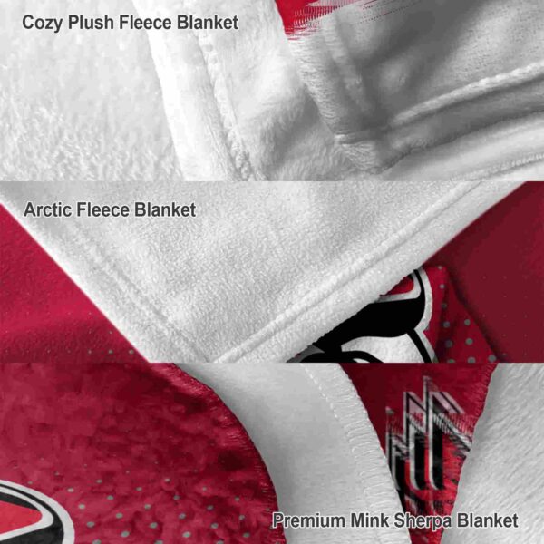 ball state cardinals gradient dots red blanket premium grade