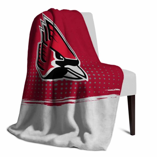 ball state cardinals gradient dots red blanket top rated