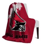 ball state cardinals grunge texture red blanket top rated