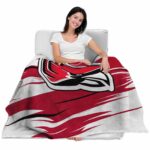 ball state cardinals paint streaks red white blanket latest model