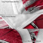 ball state cardinals paint streaks red white blanket premium grade