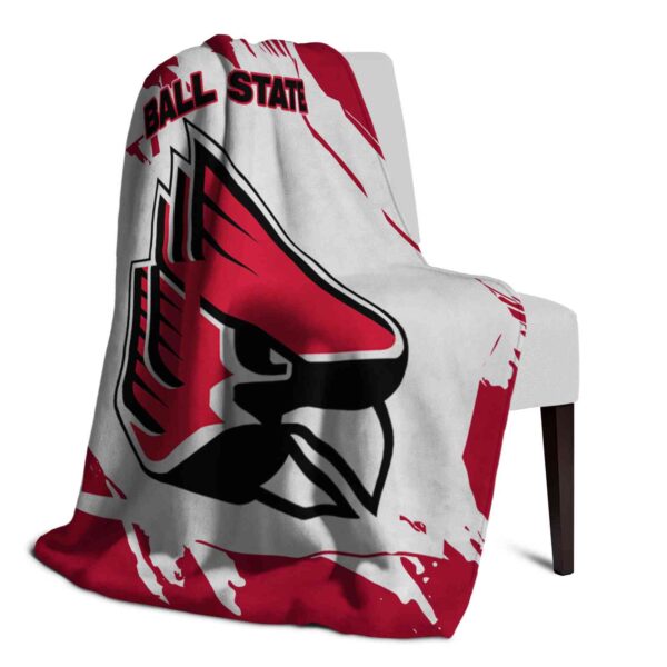 ball state cardinals splatter effect red blanket top rated