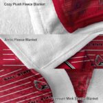 ball state cardinals striped pattern red blanket best selling