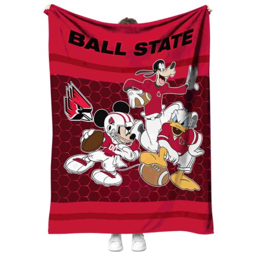 ball state cardinals three musketeers red blanket best selling