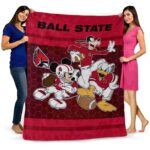 ball state cardinals three musketeers red blanket best selling