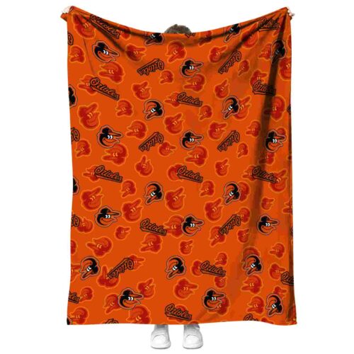 baltimore orioles diehard fans orange blanket best selling