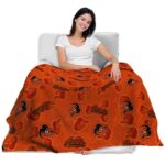 baltimore orioles diehard fans orange blanket best selling
