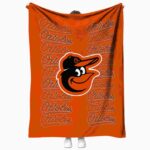baltimore orioles fan pride orange blanket best selling