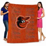 baltimore orioles fan pride orange blanket best selling