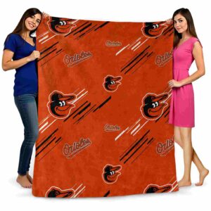 baltimore orioles fan spirit orange blanket fashion forward