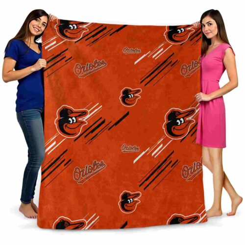 baltimore orioles fan spirit orange blanket fashion forward