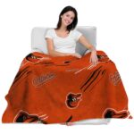 baltimore orioles fan spirit orange blanket latest model