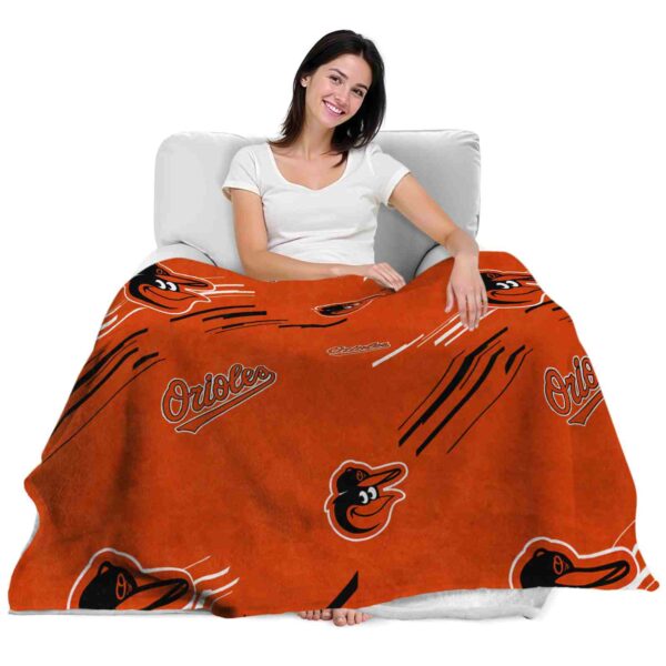 baltimore orioles fan spirit orange blanket latest model