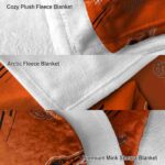 baltimore orioles fan spirit orange blanket premium grade