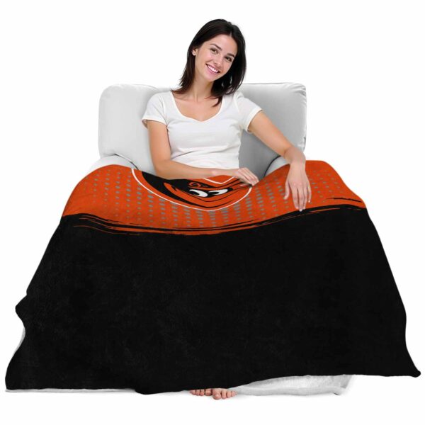 baltimore orioles gradient dots orange blanket latest model