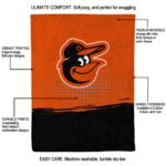baltimore orioles gradient dots orange blanket new arrival