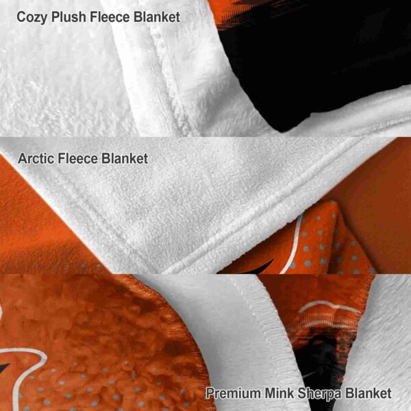 baltimore orioles gradient dots orange blanket premium grade