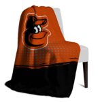 baltimore orioles gradient dots orange blanket top rated