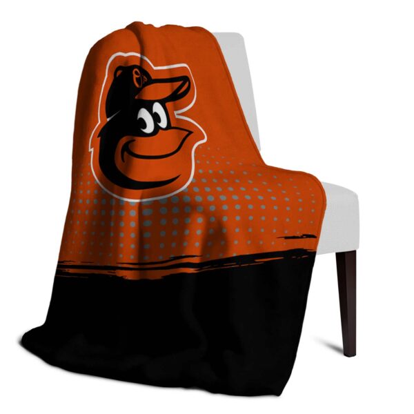 baltimore orioles gradient dots orange blanket top rated