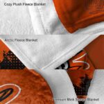 baltimore orioles grunge texture orange blanket best selling