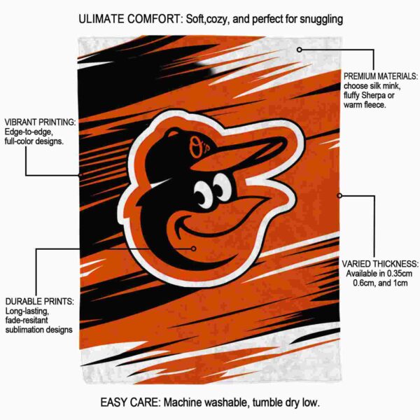 baltimore orioles paint streaks orange white blanket new arrival