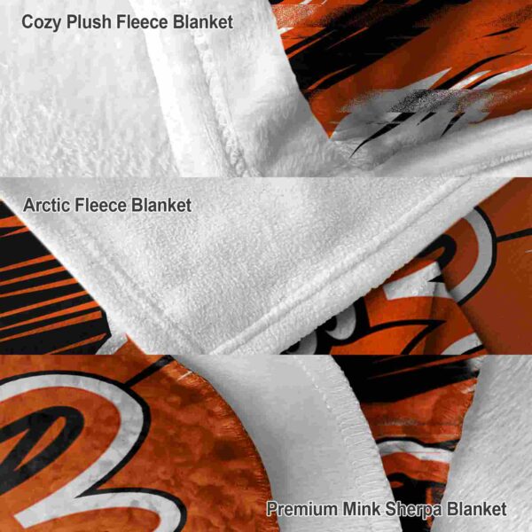 baltimore orioles paint streaks orange white blanket premium grade