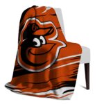 baltimore orioles paint streaks orange white blanket top rated