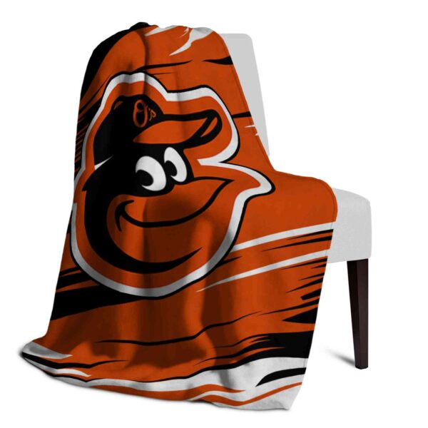 baltimore orioles paint streaks orange white blanket top rated