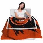 baltimore orioles splatter effect orange blanket latest model