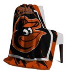 baltimore orioles splatter effect orange blanket top rated