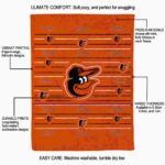 baltimore orioles striped pattern orange blanket new arrival