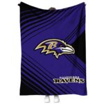 baltimore ravens diagonal stripes purple blanket best selling