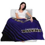 baltimore ravens diagonal stripes purple blanket best selling