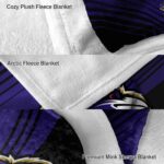 baltimore ravens diagonal stripes purple blanket best selling